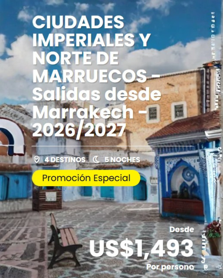 ciudades imperiales y norte de marruecos desde marrakech 5 nts