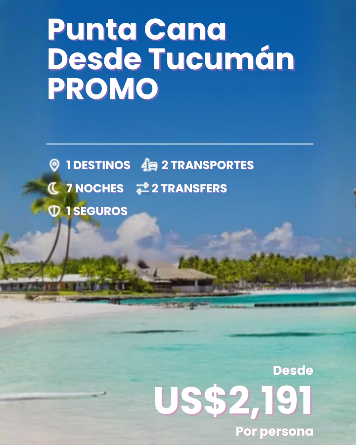 7 nts-punta cana desde tuc