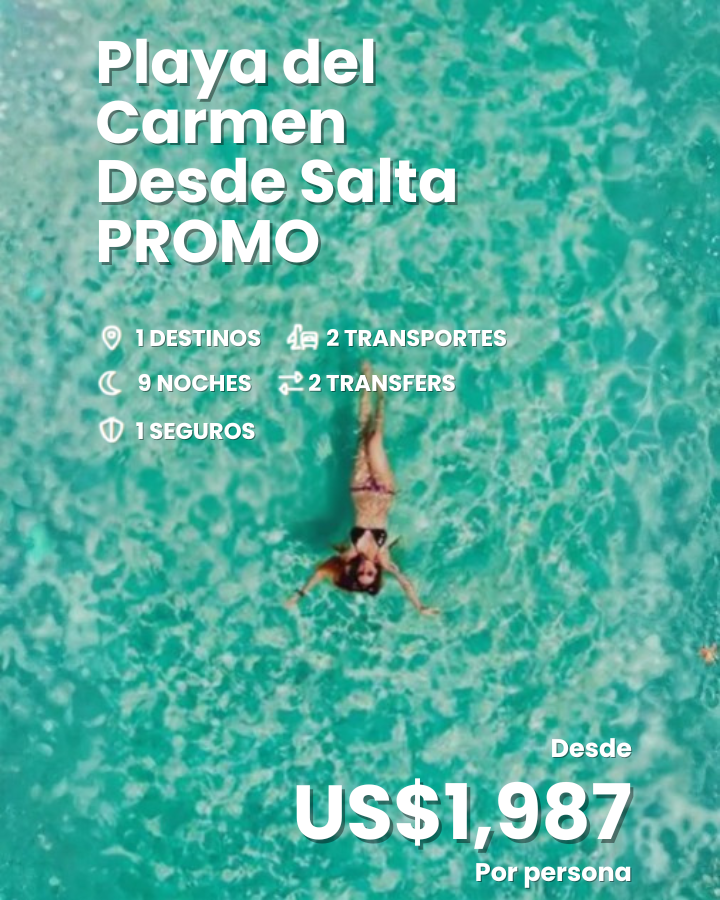 9 nts-playa del carmen desde salta