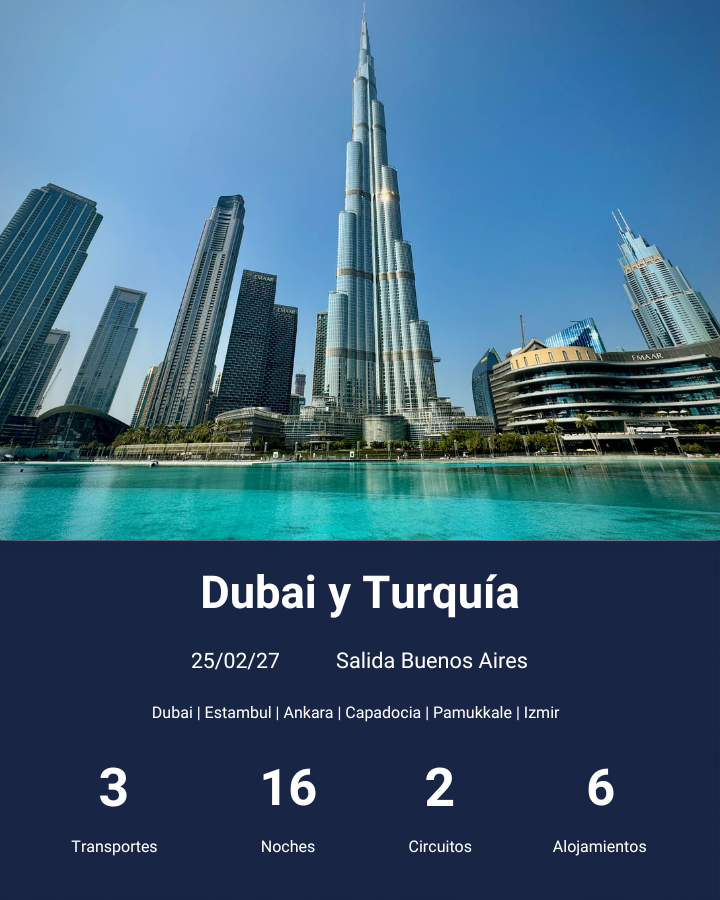 Dubai y Turquia-feb 2027