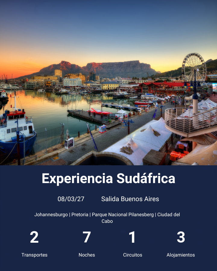Experiencia Sudáfrica-mar 2027