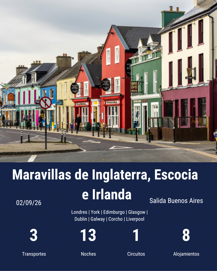 Maravillas de Inglaterra, Escocia e Irlanda-sep 2026