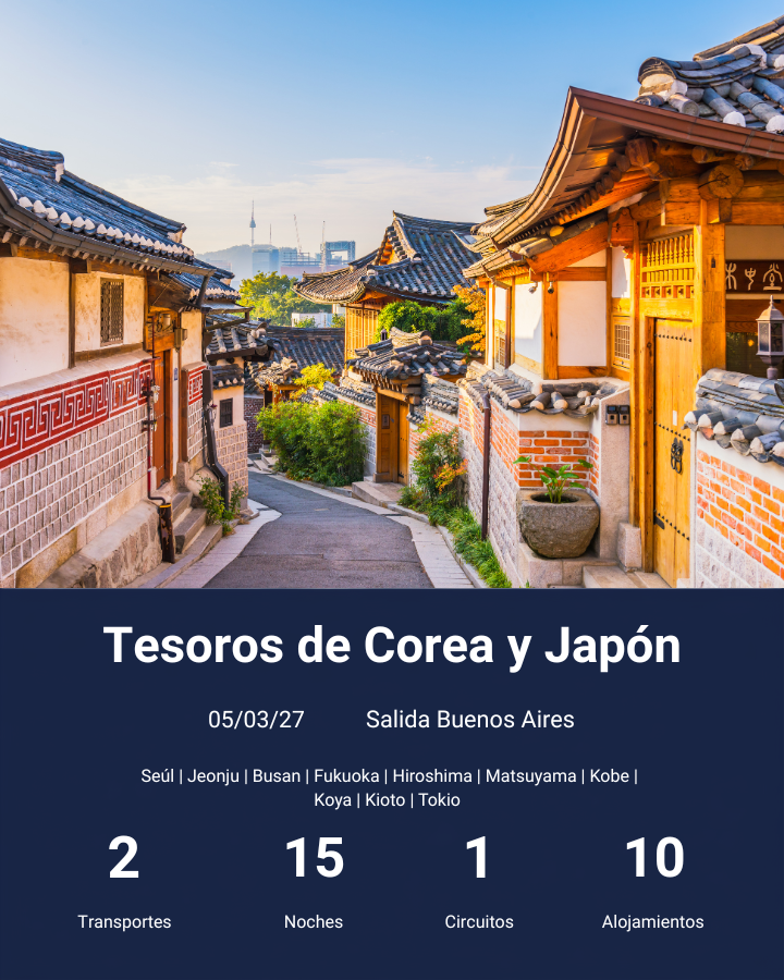 Tesoros de Corea y Japón-mar 2027